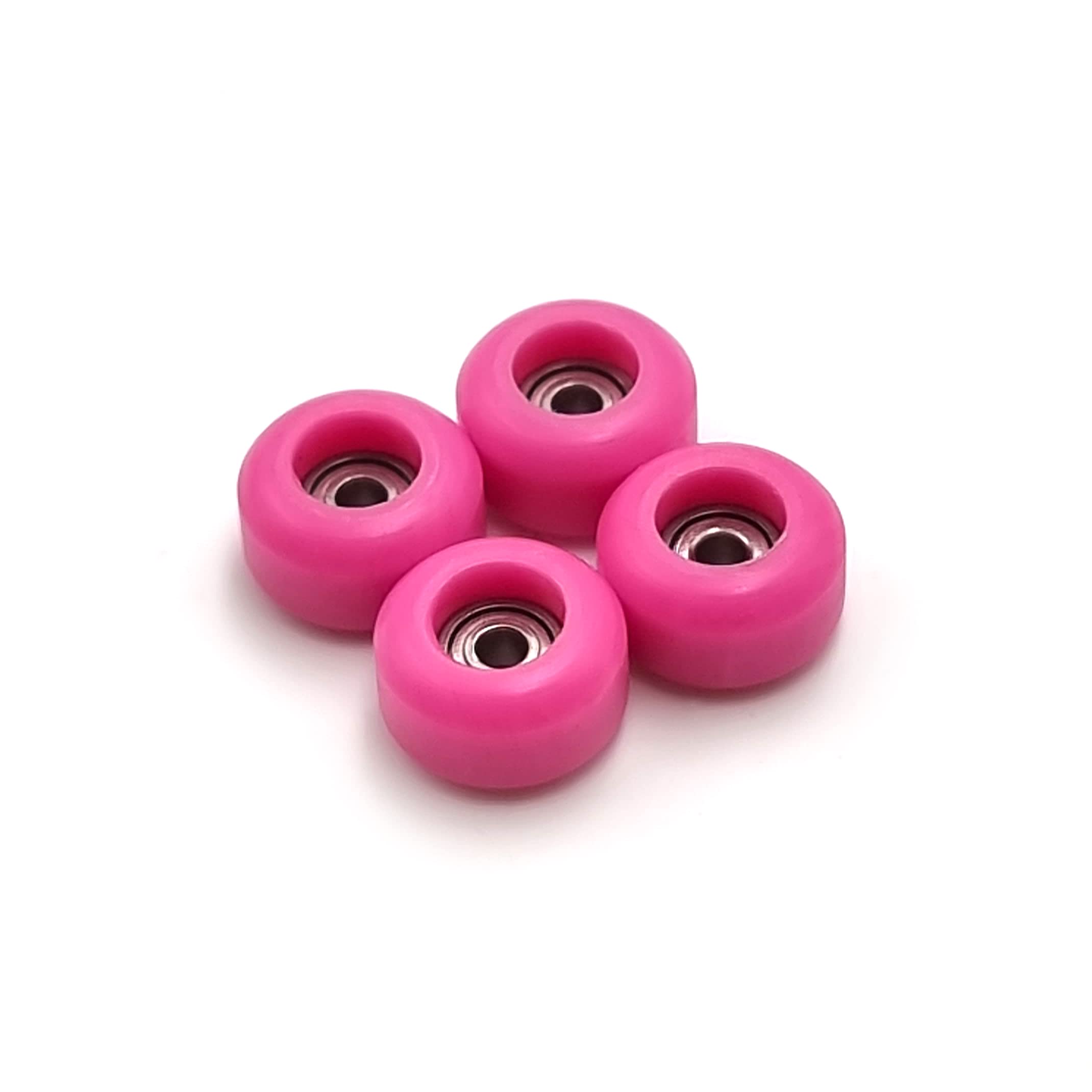 SPITBOARDS® Fingerboard Bearing Wheels, CNC Polyurethane, Set of 4, Pink