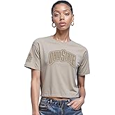 Pro Standard NCAA Womens Womens College Neutral Cotton Short Sleeve Boxy Tee