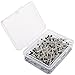 SUBANG 500 Pieces Sewing Pins 38mm Glass Ball Head Pins for Dressmaking Jewelry Components Flower Decoration,Black&White