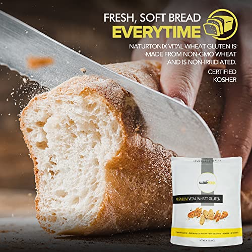 Naturtonix Premium Vital Wheat Gluten, For Bread Making, Baking