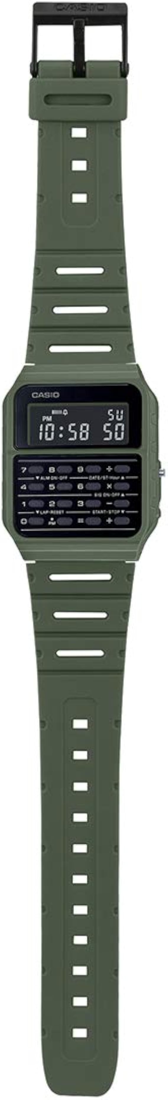 Casio Ca 53wf 3b Calculator Green Digital Mens Watch Original New Classic Ca 53 Clothing Amazon Com
