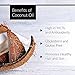 Organic Coconut Oil - Unrefined Cold Pressed Coconut Oil for Hair, Skin, and Cooking (500ml)