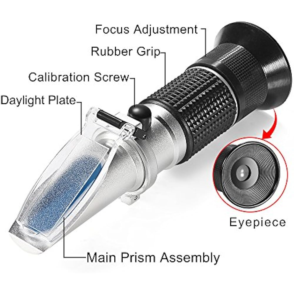 090 Brix Refractometers Meter Refractometer, VResourcing Portable Hand Held 605244351958 eBay