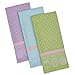 DII 100% Cotton, Machine Washable, Decorative Jacquard Dish Towel, Tea Towels 18x28 for Everyday Kitchen Basic, Set of 3 - Easter Spring Dots