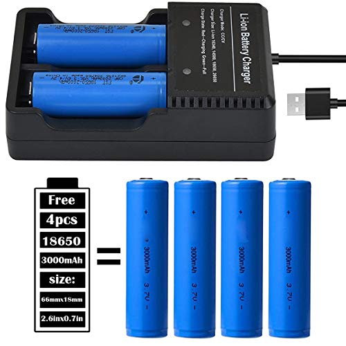 3 Battery+Charger+66mmx18mm+Flashight+Headlmap