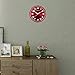 Fzy.bstim Silent Non-Ticking Wall Clock Battery Operated,10 Inch Modern Round Living Room/Office/School/Kitchen Clock,Red