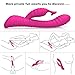 Soft Silicone Waterproof Rechargeable Rabbit Vibrator Dildo Sex Toy for Women, Oopsix Personal Massagers G Spot Vibrator Adult Toys for Couples with 9 Speed Vibration Led Lights