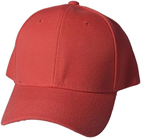 QML ( Junior, Infant ) Baseball Cap and Snapback ( 4 STYLES, Many COLORS ) (INFANT PLAIN, RED)
