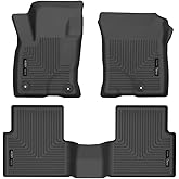 Husky Liners Weatherbeater Floor Mats | Fits 2021-2026 Ford Bronco Sport | Front & 2nd Row, 3-pc Black - 95341