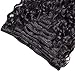 Water Wave Curly Clip ins Brazilian Grade 8A Virgin Remy Water Curly Human Hair Extensions Double Weft 1B Natural Black Color for Black Women 8Pcs/lot 120g/set Apeasex (12 Inch, Water Wave)