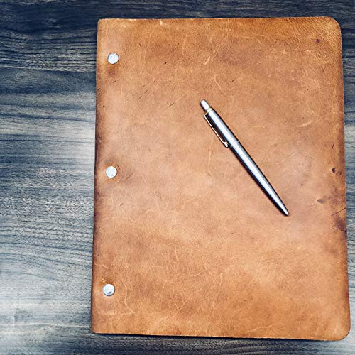 Murdy No. 1 Slim Cut Refillable Leather Binder (Bourbon) - Thumbnail 6