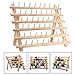 KINGSO 60 Spool Wooden Thread Rack and Organizer for Sewing Quilting Embroidery