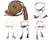 BONAMART ®Women PU Leather Braided Belt Skinny Obi Waist Belt without Buckle 172cm