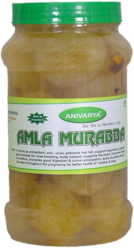 Anivarya Amla Murabba - Indian Sweet Gooseberry Pickle 950gm(33.51 oz)