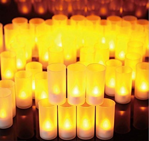 5PK Romantic Flameless Blow Shake Sound Sensor LED Candle Tea Light