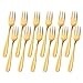 12 Pieces Appetizers Desert Forks, Baikai 18/10 Stainless Steel Finished Tasting Cocktail Mini Salad Fruit Fork Set, 5.5 Inch (Gold)