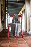 Soft Throw Blanket / Suave Cobija, MELODY PLAIN THROWS, Decorative, Warm & Cozy, (Cobblestone) "Tan,Taupe"