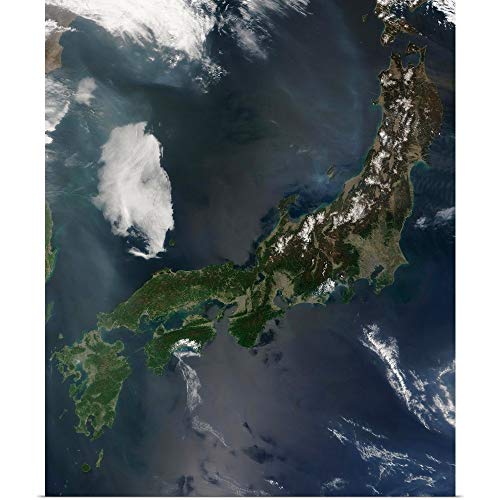 GREATBIGCANVAS Poster Print Entitled Japans Main Island Honshu by
Stocktrek Images 10"x12"