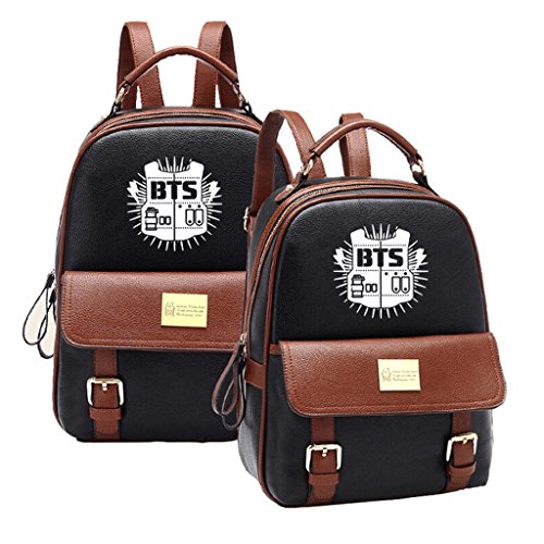 Kpop bts pu backpack bangtan boys jimin suga casual pre…