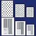 Whaline American Flag 50 Stars 2 in 1 Flag Stencil Template for Painting on Wood, Fabric, Paper, Airbrush, Walls Art Election Day,Veterans Day 6 Pieces