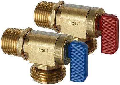 1/2 inch Fem. Solder or 1/2 inch MIP x Male Hose Boiler Drain, Pack of 2 (Rough Brass) 221-01-04-PK2