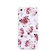 CyberStyle Floral Print TPU Rubber Case for iPhone 5, 5S with Screen Protector