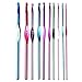 Wisehands 22 Pcs Knitting Needles Crochet Hooks Set with a Purple Storage Case