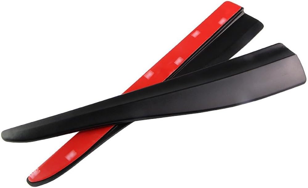 LIYUU 2Pcs Set Buffered Car Body Bumper Guards Anti-Collision, Black