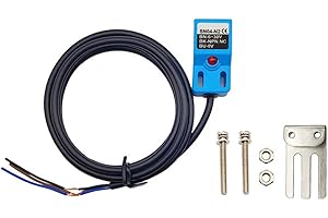 Haldzemo SN04-N2 Blue Inductive Proximity Sensor NPN NC Normally Close Detection Approach Switch with SN Bracket