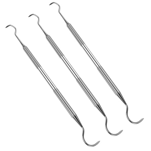 Professional Dental Scraper Tool Medical Stainless Steel Dentist Pick, Double