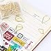 Paper Clips, 50 Pieces Diamond Shaped Paperclips, Creative Gold Drops Shaped Document Clips Office Clips for School Personal Document Organizing and Classifying Professional Work (50 Gold)