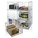 Stackable Clear Plastic Craft and Office Organizer Drawers | Set of 2