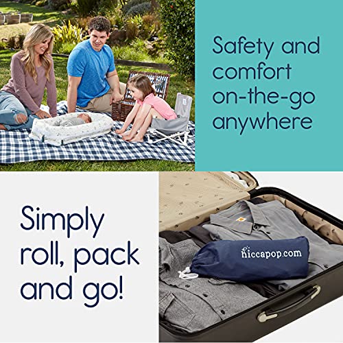 hiccapop Daydreamer Inflatable Portable Baby Lounger for Newborn Baby
