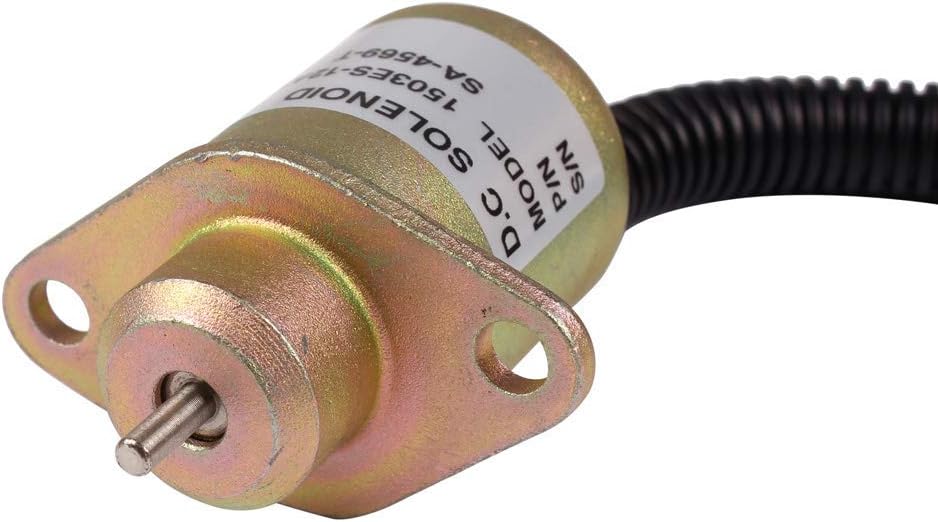 KingMaker Fuel ShutOff Solenoid 1503ES-12A5UC5S 12V Replace For Kubota SA-4569-T, beige|brown|black|yellow - Image 5