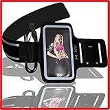 Armband for iPhone 6 Plus by MiNE174; Hands Free Apple Accessories Adjustable Sports Running Arm Band for Your Cell Phone + Black Case Smartphone Holder