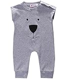 Newborn Toddler Baby Girl Boy Bear Jumpers Rompers Bodysuit Playsuit Outfits (18-24 months, Gray)