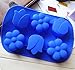 Combo 2 pack molds Large Rose and Large Tulip Silicone Cake, Ice Cube,Chocolate Soap Tray Mold Party maker (Ships From USA)
