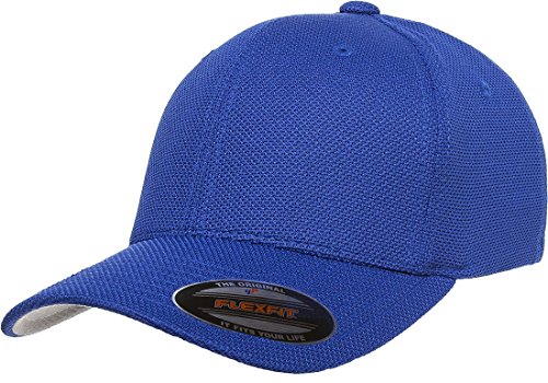 6577CD Flexfit Athletic Cool and Dry Pique Mesh Cap - OSFA (Royal)