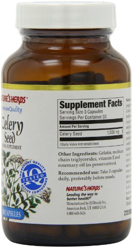 Twinlab Nature's Herbs Celery Seed 1500mg, 100 Capsules - Thumbnail 3
