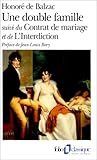 Le Contrat du Mariage, une Double Famille, l'Interdiction, Balzac, Honoré de, 2070363023