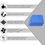 ComFy Mat Interlocking Puzzle Gym Flooring 4 Tiles 24x24 Blue 16 sq ft view 3