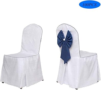 Comfortable Home Mariage Blanc Housse De Chaise Joliment Decore