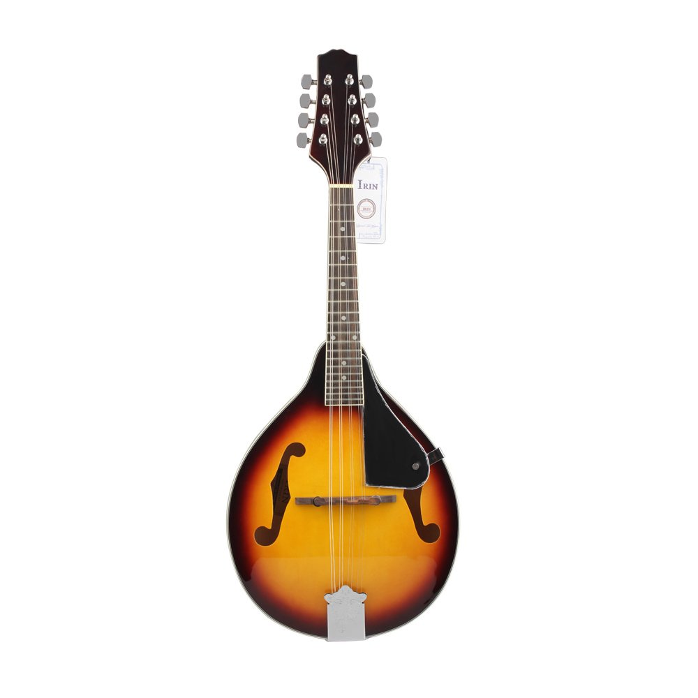 Andoer 8-String Basswood Sunburst Mandolin Musical Instrument with Rosewood Adjustable Bridge