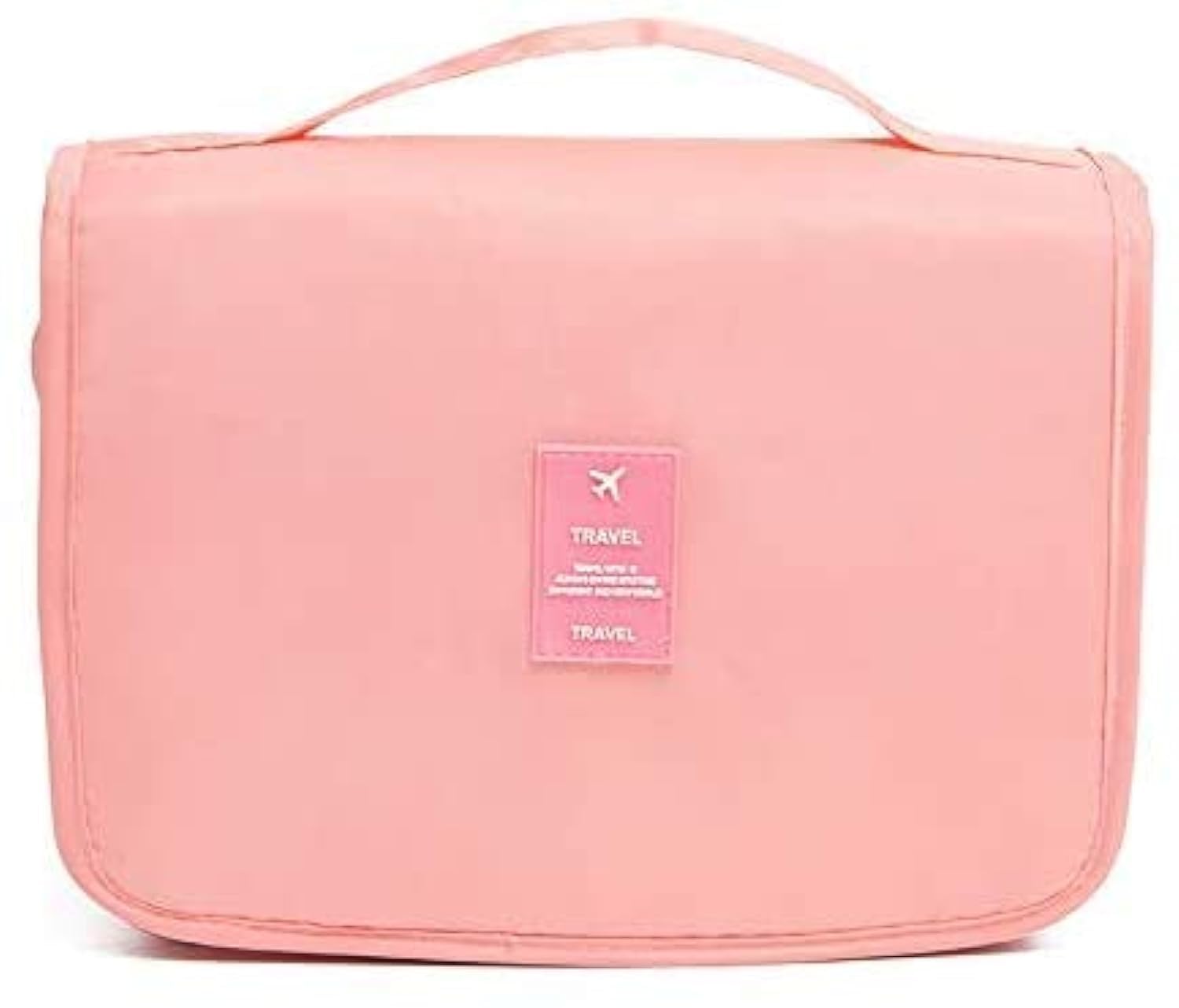 ALCIONO Makeup Hand Bag-Cosmetic Bag-Brush Holder-Travel Organizer-Shaving Kit Organizer- Toiletry wash bag-Compact-Fashionable-Makeup Storage Box-Daily Storage Organizer-Pink