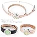 Maromalife 2PCS Essential Oil Diffuser Bracelets, Leather Wristband Aromatherapy Diffuser Locket, Stress Relief Couple Bracelet Gift Sets for Men/Women, Mothers Day, Christmas, Birthday