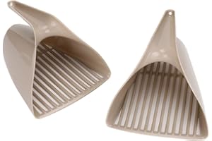 Cat Litter Scoop, 2Pcs Cat Toilet Plastic Shovel Scoop with Handle Litter Scooper Kitty Litter Scoop Cat Litter Boxes Shovel 