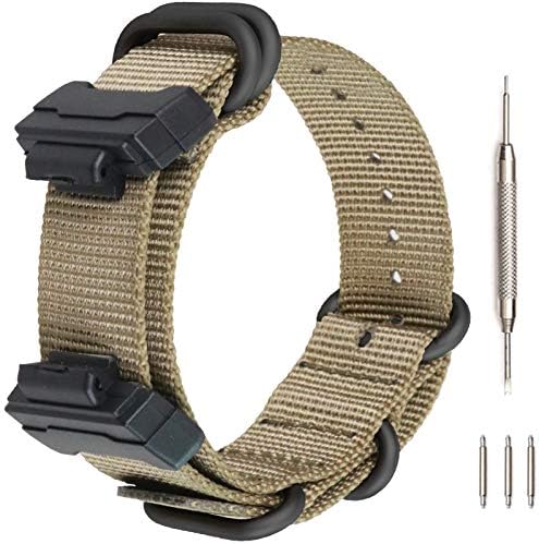 LIJINLAN NATO Strap for Casio G-SHOCK, Nylon Buckle Watch Band for