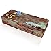 Tumbler Home Rustic Wooden Keepsake Box - Gift for Fisherman. Dad Gift for Fathers Day, Birthday, Christmas or Anniversary