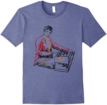 Mens Pump organ Music player TShirt Tee Shirt T-Shirt Medium Heather Blue