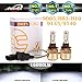 Car LED Headlight Bulbs 9005 HB3 H10 9145 9140, Pair 16000 Lumen 6000K White Super Bright High Beam / Low Beam / Fog Lights / DRL Replacement Kit